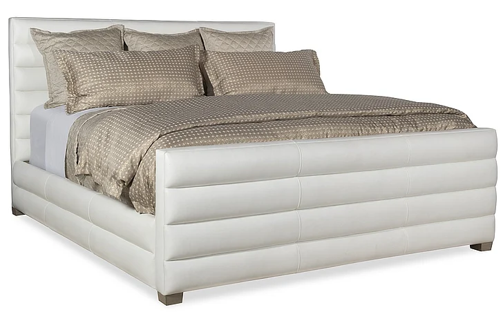 Maitland-Smith Ollie King Bed in Lennox Pearl RAB1502-K-LEN-PEA CLOSEOUT