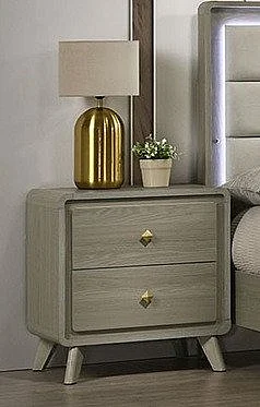 Furniture of America Rainier Nightstand in Gray FM72002GY-N