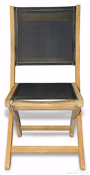 Regal Teak Providence Chair No Arm Batyline Black (Set of 2) RC-028-BK