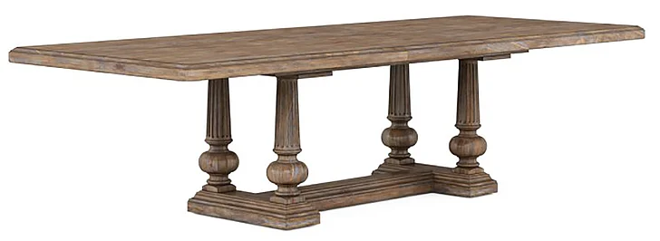 A.R.T. Furniture Architrave Trestle Dining Table in Rustic Pine