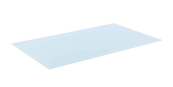 Chintaly White 30"x 60" 1/2"-Thick Glass- Flat Polished Edge - Safety Corners RC306012FEL-WHT