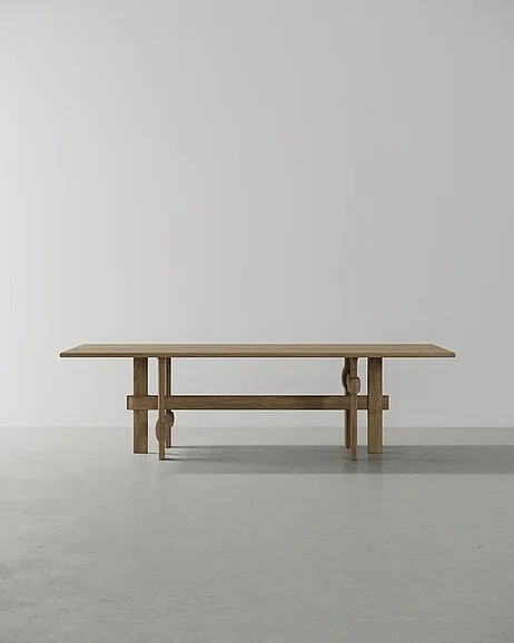 District Eight Knot Rectangular Dining Table - Medium 1016-RE-MED CUSTOM ITEM