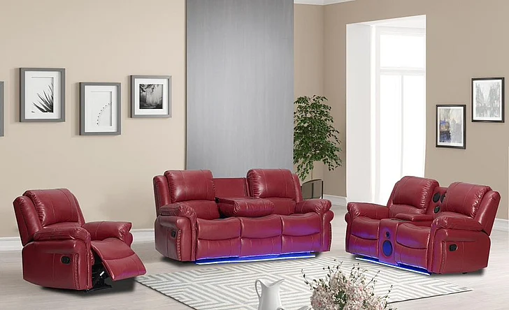 Massa Gallery Cesar 2pc Living Room Set in Black