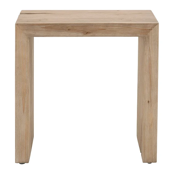 Essentials For Living Reed End Table in Smoke Gray Pine 8099.SGRY-PNE