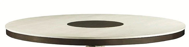Jonathan Charles Reimagined Lodestone Round Dining Table - Top in Country White Oak 496034-72D-CWO-TP