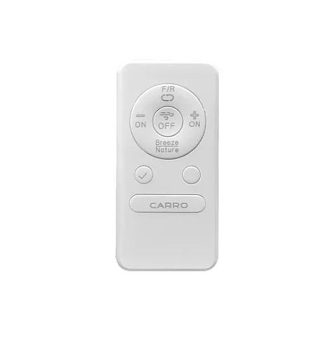 Carro Home Remote Control – Dc Motor Fans (Non-Smart/No Light) in White REMOTE-204