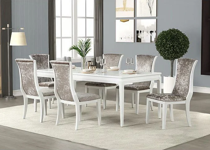 Emma Mason Signature Donalin 5pc Dining Room Set in White