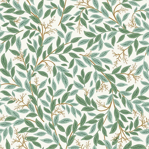 York F28-Rifle Paper Co. 3rd Edition Willowberry Emerald Wallpaper RF7464 (Double Roll)