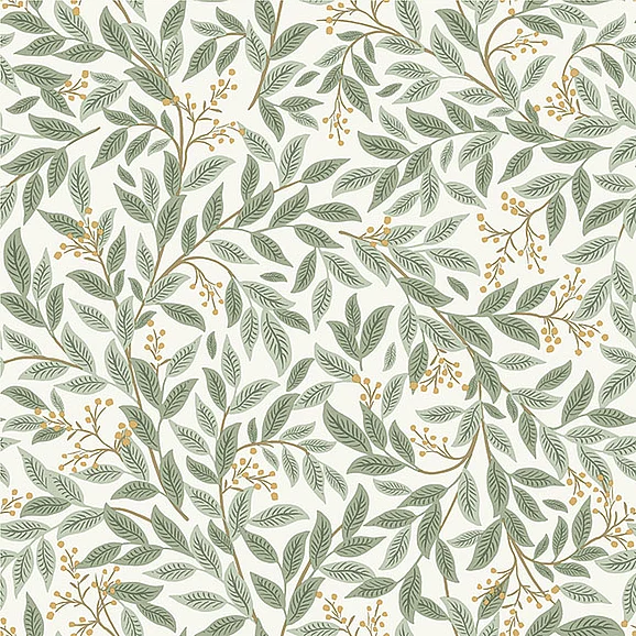 York F28-Rifle Paper Co. 3rd Edition Willowberry Sage Wallpaper RF7465 (Double Roll)