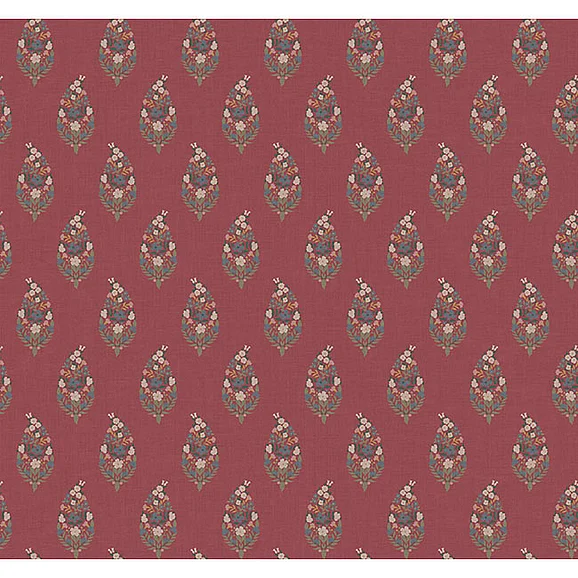 York F28-Rifle Paper Co. 3rd Edition Paisley Burgundy Wallpaper RF7475 (Double Roll)