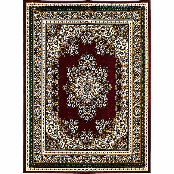 Furniture of America Shinta 5' X 8' Area Rug in Burgundy RG5168