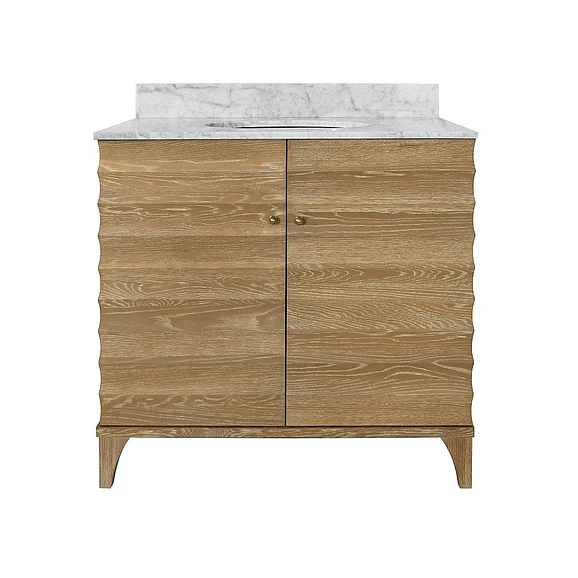 Worlds Away Rhodes Bath Vanity in Cerused Oak RHODES CO