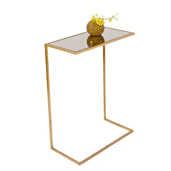 Worlds Away Rico Gold Leaf Cigar Table RICO