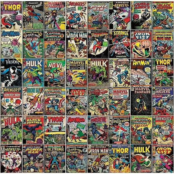 York Disney Kids Vol. 4 D37 Marvel Comic Cover Peel And Stick Mural RMK11410M (1 Mural) FedEx/UPS