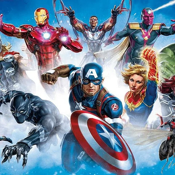 York Disney Kids Vol. 4 D37 Avenger Gallery Art Peel And Stick Mural RMK11411M (1 Mural) FedEx/UPS