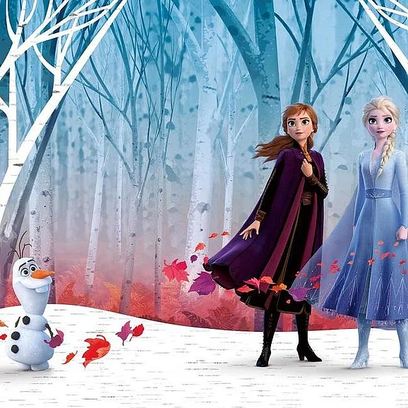 York Disney Kids Vol. 4 D37 Disney Frozen 2 Woodland Tree Peel And Stick Mural RMK11415M (1 Mural) FedEx/UPS