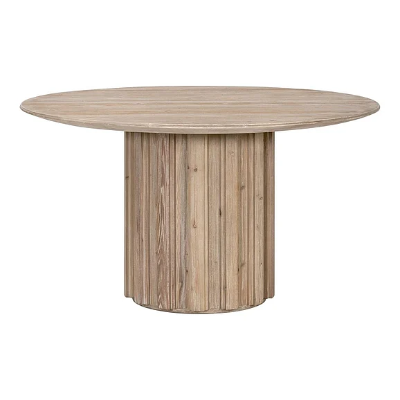 Essentials For Living Roma 54 Round Dining Table - Smoke Gray Pine 8103.SGRY-PNE CLOSEOUT