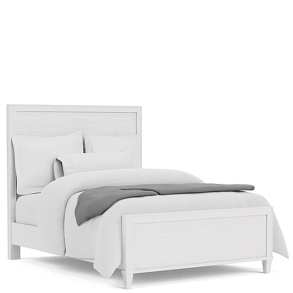 Riverside Furniture Rosalie Full Panel Bed in White Caps