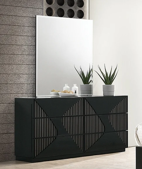 J&M Furniture Rosette Dresser & Mirror 17521-DM CLOSEOUT