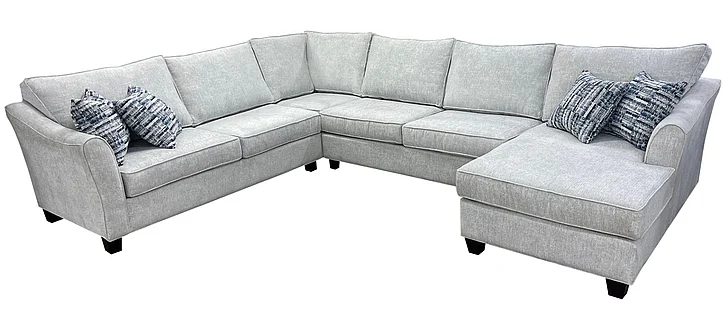 Luke Home Rowan 4pc Sectional Living Room Set