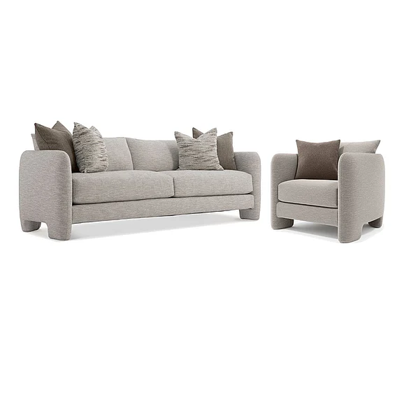 Bernhardt Living Rowan 2pc Fabric Living Room Set Beige