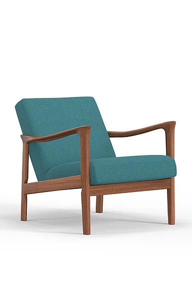 Alpine Furniture Zephyr Lounge Chair in Turquoise RT641A-TUR