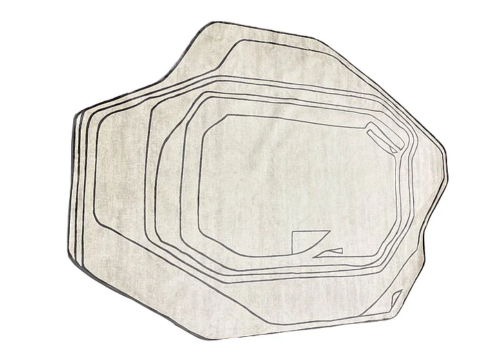 Whiteline Modern Karina Area Rug in Other RU2075