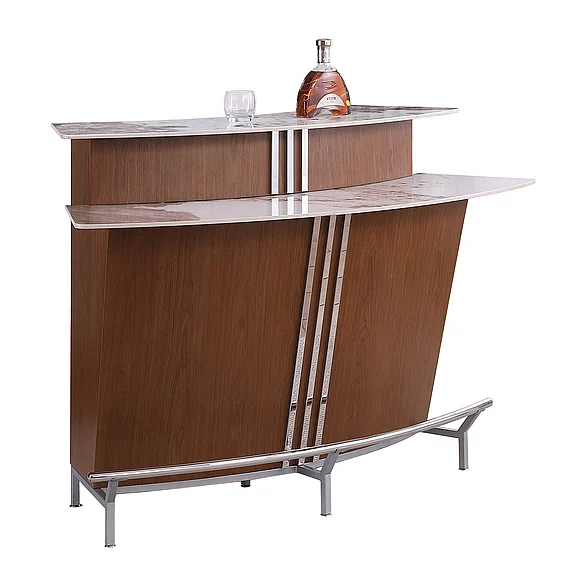 Chintaly Ruby Wooden Bar w/ Ceramic Top RUBY-BAR-WAL