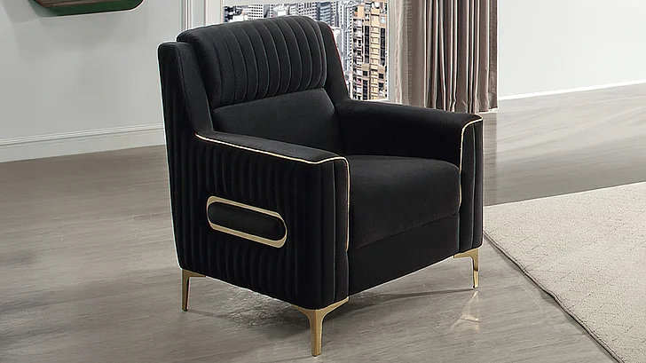 Galaxy Home Ruby Chair in Black 733569318704