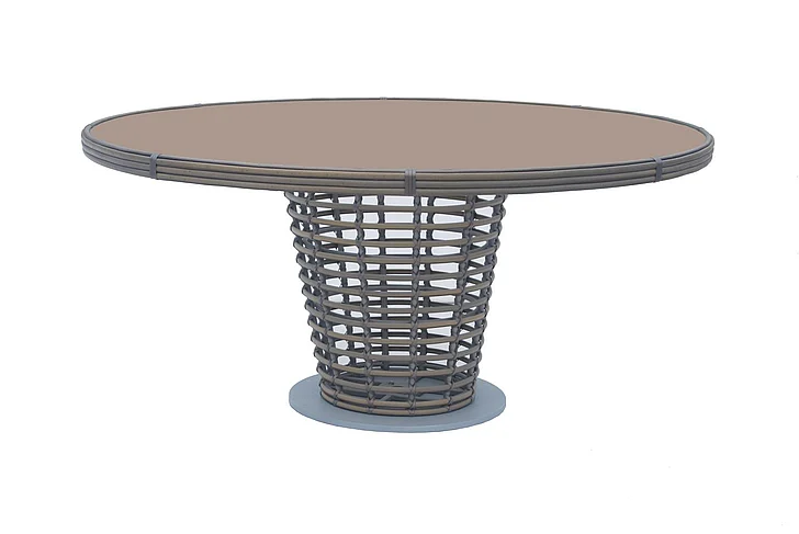 Skyline Design Ruby Round Dining Table in Kubu Mushroom 23672-KMNP