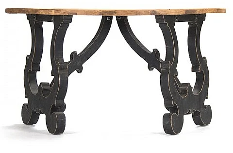 Zentique Normandy Console Table in Stained Oak RUHRT