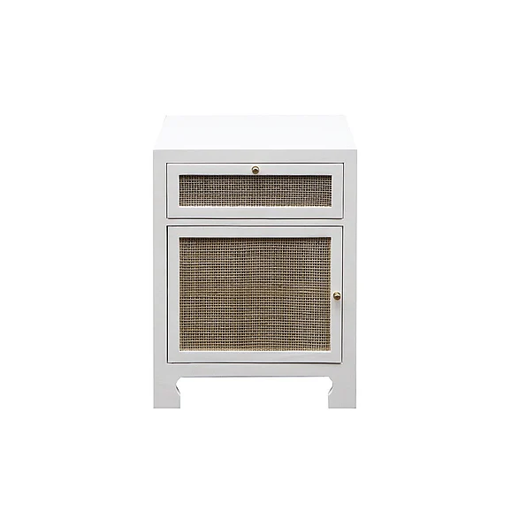 Worlds Away Ruth Cabinet in White Lacquer RUTH WH