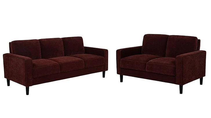 Coaster Ruth 2pc Living Room Set in Rust