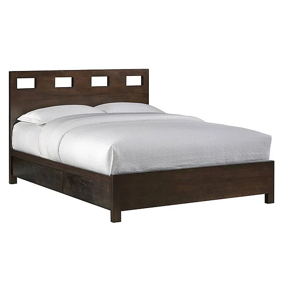 Modus Riva Twin Storage Bed in Chocolate Brown