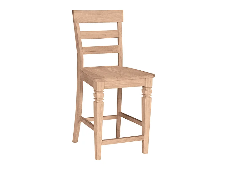 John Thomas Unfinished 24'' Java Stool S-192B