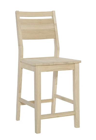 John Thomas Aspen 24"H Panel Back Stool (RTA) S-32