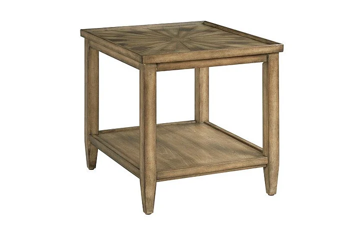 Hammary Hamilton Astor Rectangular End Table in Walnut 995-915 CLOSEOUT