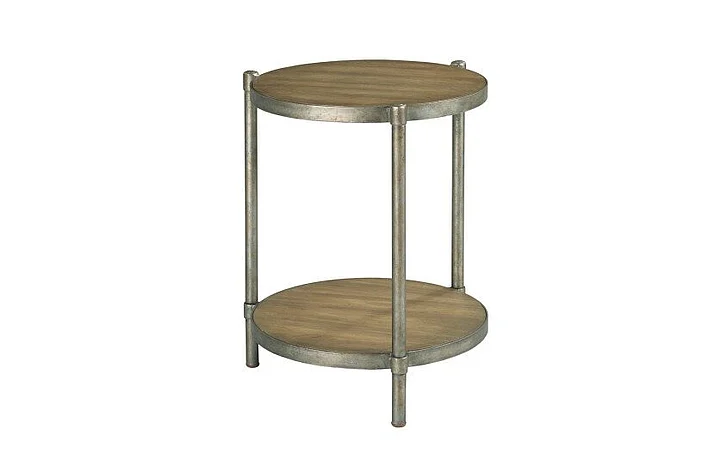 Hammary Hamilton Astor Round Accent Table in Brown 995-918 CLOSEOUT