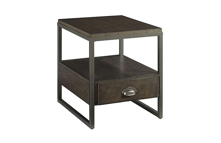 Hammary Hamilton Baja II Rectangular End Table in Dark Umber 990-915 CLOSEOUT