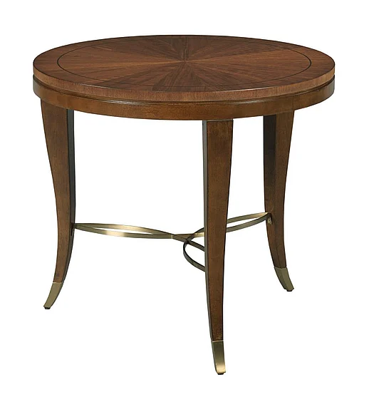 American Drew Vantage Lamp Table in Medium Stain 929-916