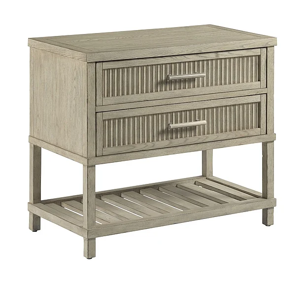 American Drew West Fork Harrison Nightstand in Aged Taupe 924-421