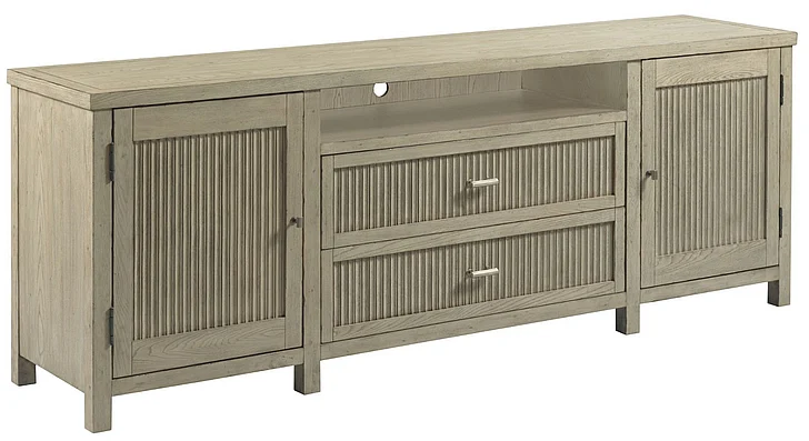 American Drew West Fork Merit Media Cabinet in Aged Taupe 924-585