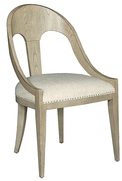 American Drew West Fork Newport Host Chair in Aged Taupe (Set of 2) 924-622