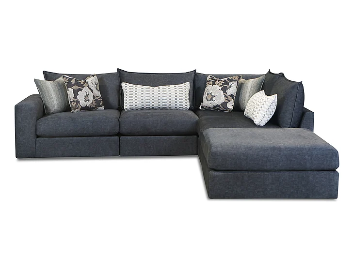 Southern Motion (Fusion) Argo Ash Sectional in Grey 7004-11L 19KP 15 19KP 03