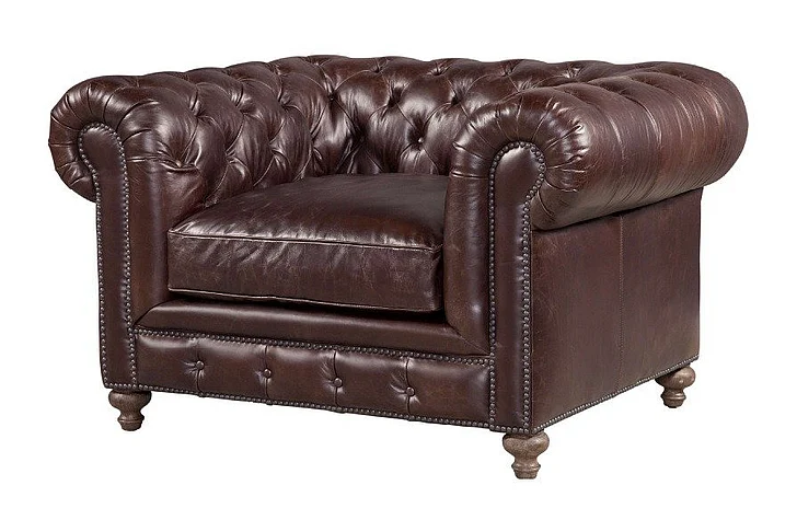Spectra Home Greenwich Chair in Dark Oak Valencia Dark Brown (3) S3025-10/DO-VDB