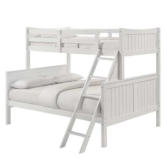 Elements International Sami Twin Over Full Bunk White SM700TFB