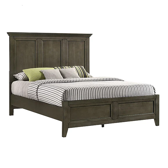 Intercon Furniture San Mateo Queen Panel Bed in Gray
