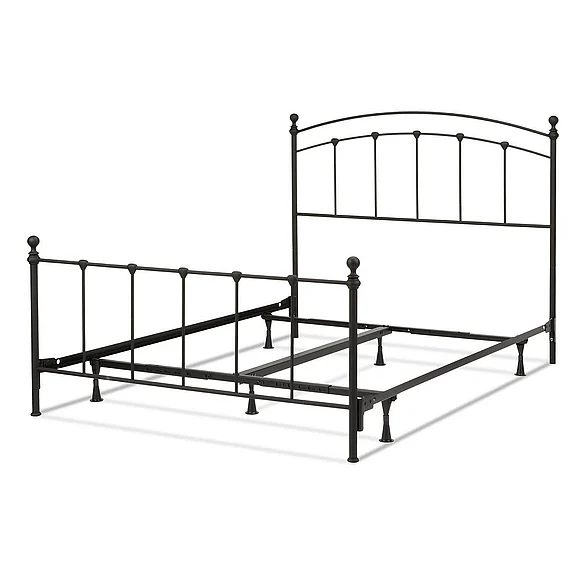 Fashion Bed Group Sanford Complete Twin Bed w/ Frame in Matte Black B41443