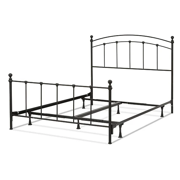 Fashion Bed Group Sanford Complete King Bed w/ Frame in Matte Black B41446
