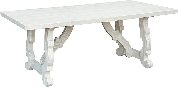 Cottage Creek Santa Monica Dining Table in White Sand 22606